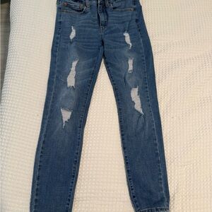 Aeropostale High Rise Ripped Jeans